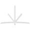 Ekena Millwork Alberta Architectural Grade PVC Gable Bracket, 108"W x 67 1/2"H x 4"D x 4"F, 15/12 Pitch GBP108X68X0404ALB00 - alternate 5